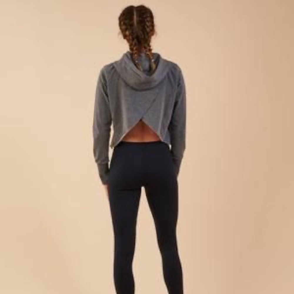 Gymshark Split Back hoodie Marled Grey